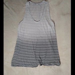 Women's Simple Tank Top - Black & Grey Sz Med